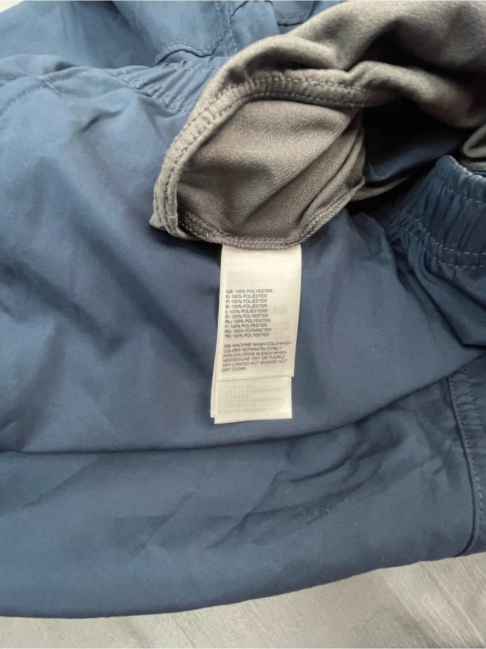 North Face Shorts‎ Mens XL Swim Trunks Blue Belted Pocket Mesh Lined